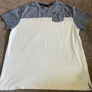 Kappa T-Shirt Pocket Tee Color Block Casual‎ Top Short Sleeve XL